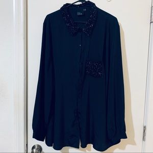 ASOS Curve sequin detail top